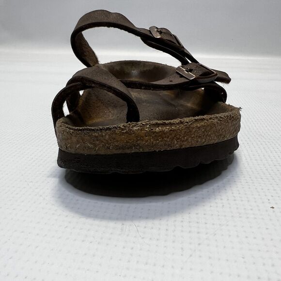Birkenstock Mayari Mocha Brown Toe Loop Sandals Womens Size 37 L6 M4 - Picture 7 of 15